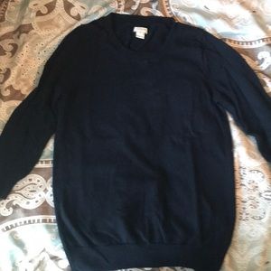 J Crew navy 3/4 sleeve light weight sweater